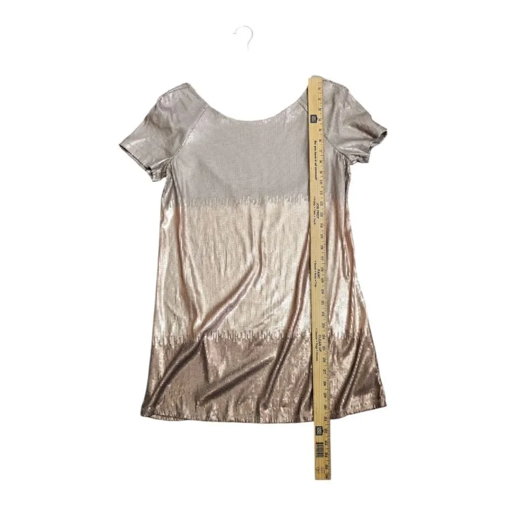 Free People Gold Sequin Mini Dress - Picture 7 of 13